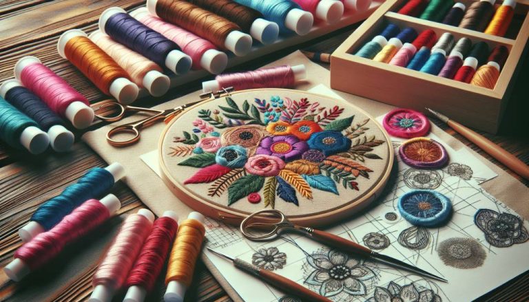 Techniques et inspirations pour débutants en broderie moderne